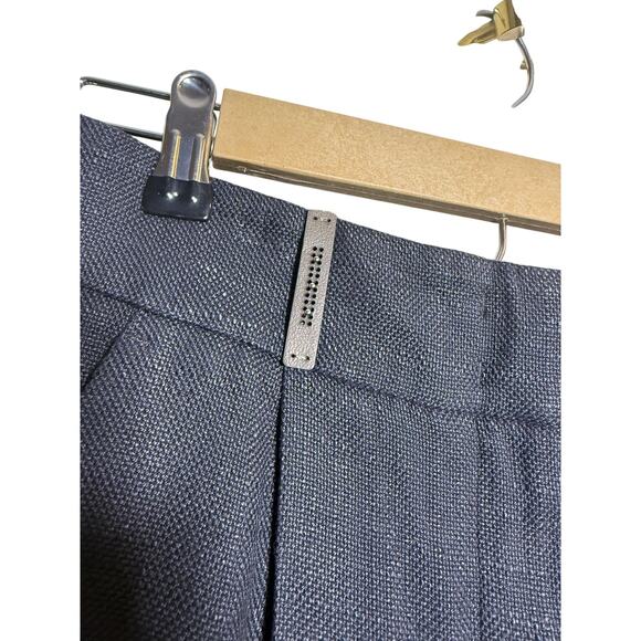 NWT Peserico Grey Linen Blend Bermuda Shorts Women’s Sz. 6 - Picture 7 of 12